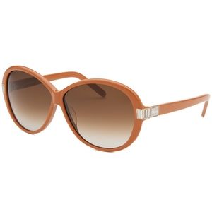 Chole Sunglasses // Dark Apricot // Brown Lens